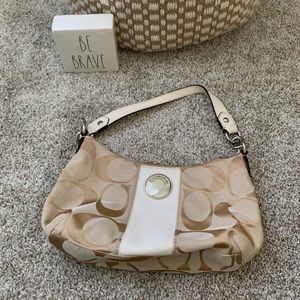 Coach Signature Canvas Hobo Bag